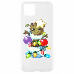 Чехол для Oppo A92s Groot in the garland - PrintSalon