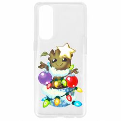 Чехол для Oppo Reno 4 Pro Groot in the garland - PrintSalon