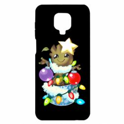 Чехол для Xiaomi Redmi Note 9S/9Pro/9Pro Max Groot in the garland - PrintSalon