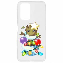 Чехол для Xiaomi Redmi Note 10 Pro Groot in the garland - PrintSalon