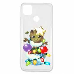 Чехол для Xiaomi Redmi 9c Groot in the garland - PrintSalon