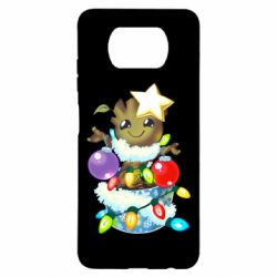 Чехол для Xiaomi Poco X3 Groot in the garland - PrintSalon