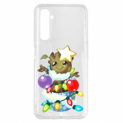 Чехол для Realme 6 Pro Groot in the garland - PrintSalon