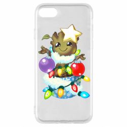 Чехол для iPhone SE 2022 Groot in the garland - PrintSalon