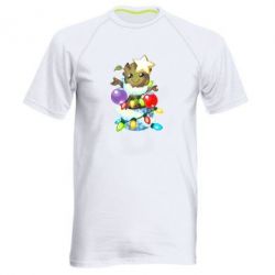 Мужская футболка для спорта Groot in the garland - PrintSalon