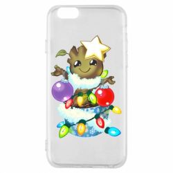 Чехол для iPhone 6/6S Groot in the garland - PrintSalon