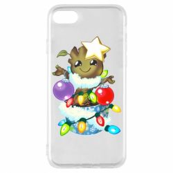 Чехол для iPhone 7 Groot in the garland - PrintSalon