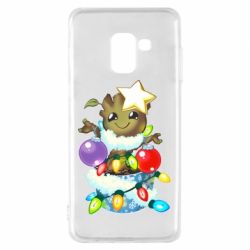 Чехол для Samsung A8 2018 Groot in the garland - PrintSalon