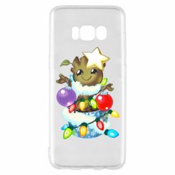 Чехол для Samsung S8 Groot in the garland - PrintSalon