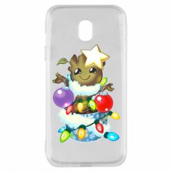 Чехол для Samsung J3 2017 Groot in the garland - PrintSalon