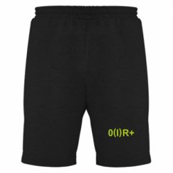 Мужские шорты Группа крови (1)0+ - PrintSalon