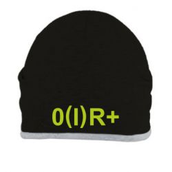 Шапка Группа крови (1)0+ - PrintSalon