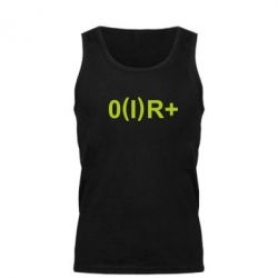 Мужская майка Группа крови (1)0+ - PrintSalon