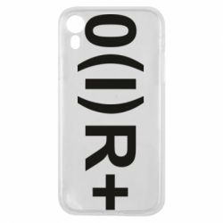 Чехол для iPhone XR Группа крови (1)0+ - PrintSalon