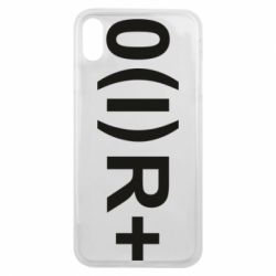 Чехол для iPhone Xs Max Группа крови (1)0+ - PrintSalon