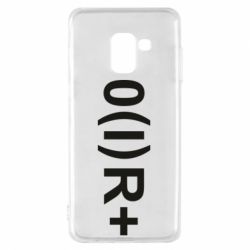 Чехол для Samsung A8 2018 Группа крови (1)0+ - PrintSalon