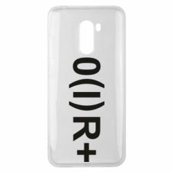 Чехол для Xiaomi Pocophone F1 Группа крови (1)0+ - PrintSalon