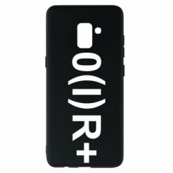 Чехол для Samsung A8+ 2018 Группа крови (1)0+ - PrintSalon