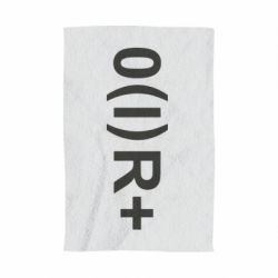 Полотенце с принтом Группа крови (1)0+ - PrintSalon