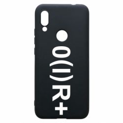 Чехол для Xiaomi Redmi 7 Группа крови (1)0+ - PrintSalon