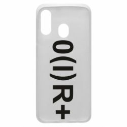 Чехол для Samsung A40 Группа крови (1)0+ - PrintSalon