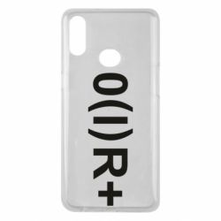 Чехол для Samsung A10s Группа крови (1)0+ - PrintSalon