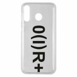 Чехол для Samsung M30 Группа крови (1)0+ - PrintSalon