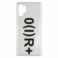 Чехол для Samsung Note 10 Plus Группа крови (1)0+ - PrintSalon