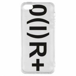 Чехол для iPhone5/5S/SE Группа крови (1)0+ - PrintSalon