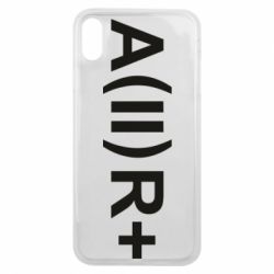 Чехол для iPhone Xs Max Группа крови (2)А+ - PrintSalon