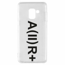 Чехол для Samsung A8 2018 Группа крови (2)А+ - PrintSalon