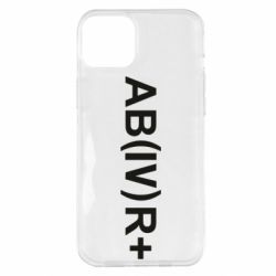 Чехол для iPhone 14 Plus Группа крови (4)АВ+ - PrintSalon
