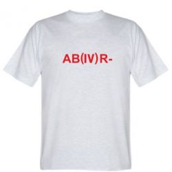 Мужская футболка Stedman Группа крови (4)АВ- - PrintSalon