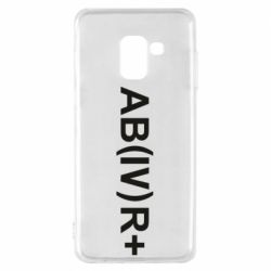 Чехол для Samsung A8 2018 Группа крови (4)АВ+ - PrintSalon