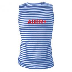 Майка-тельняшка Группа крови (2)А+ - PrintSalon