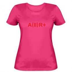 Женская футболка Группа крови (2)А+ - PrintSalon