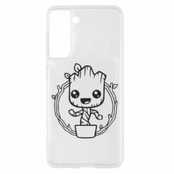 Чехол для Samsung S21 Grut with smile-PrintSalon Чехол для Samsung S21 Grut with smile