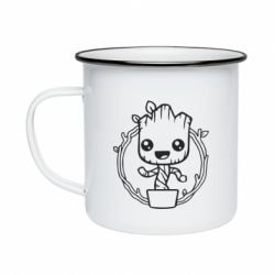 Кружка эмалированная Grut with smile - PrintSalon