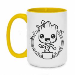 Чашка двухцветная 420ml Grut with smile - PrintSalon
