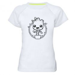 Женская футболка для спорта Grut with smile - PrintSalon