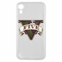 Чехол для iPhone XR GTA 5 3D Logo - PrintSalon