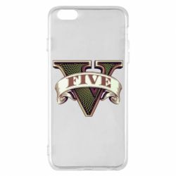 Чехол для iPhone 6 Plus/6S Plus GTA 5 3D Logo - PrintSalon