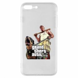 Чехол для iPhone 8 Plus GTA V Logo-PrintSalon Чехол для iPhone 8 Plus GTA V Logo
