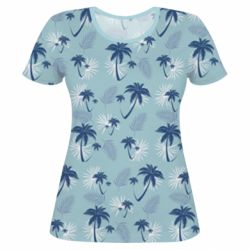 Женская футболка 3D Gta vice city style pattern - PrintSalon