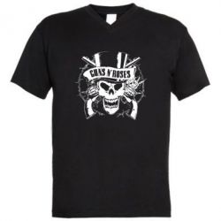 Чоловіча футболка з V-подібним вирізом Guns n' Roses Logo - PrintSalon