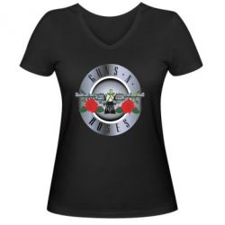Жіноча футболка з V-подібним вирізом Guns n' Roses - PrintSalon