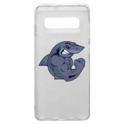Чехол для Samsung S10+ Gym Shark - PrintSalon