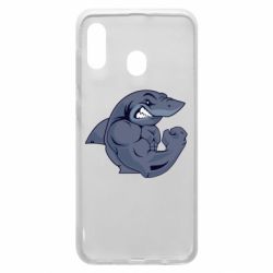 Чехол для Samsung A30 Gym Shark - PrintSalon