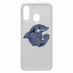 Чехол для Samsung A40 Gym Shark - PrintSalon