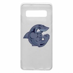 Чехол для Samsung S10 Gym Shark - PrintSalon